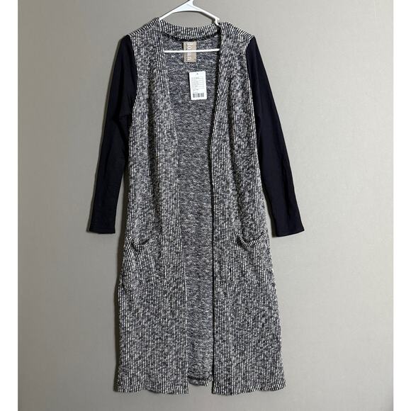 Anthropologie Dolan sz S gray black open cardigan NWT - Picture 1 of 9